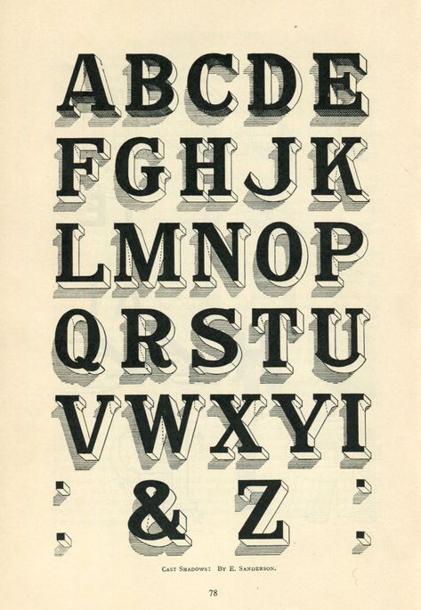 The Modern Signwriter, 1954 Techniques for drawing... | Type Worship: Inspirational Typography & Lettering Shadow Writing Font, Sign Painting Lettering, Typography Alphabet, Beautiful Lettering, Inspirational Typography, Psy Art, Sign Painting, Sign Writing, Hand Lettering Fonts