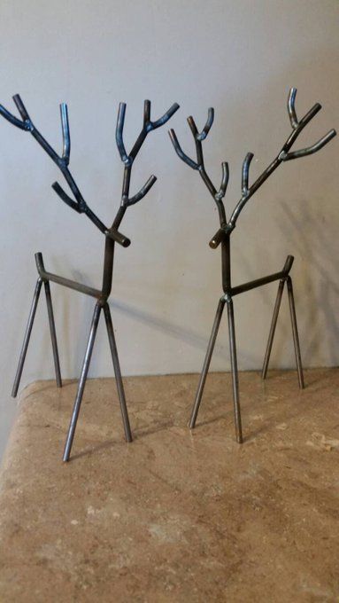 Cool Welding Projects, Welding Crafts, Welding Art Projects, Diy Welding, Reindeer Decorations, Metal Christmas Tree, Metal Welding, Metal Garden Art, Kraf Diy