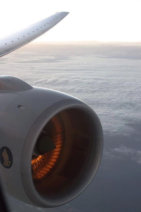 Engine View Sun Reflection, Ilmu Ekonomi, Jet Privé, Airplane Wallpaper, Airplane Photography, Boeing Aircraft, Passenger Aircraft, Aircraft Engine, Singapore Airlines