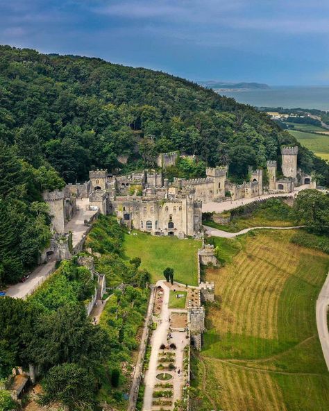 Mc Castle, Gwrych Castle, Castles Of The World, Historical Places, Wales Uk, Irish Sea, Historical Place, Large Photos, The Castle