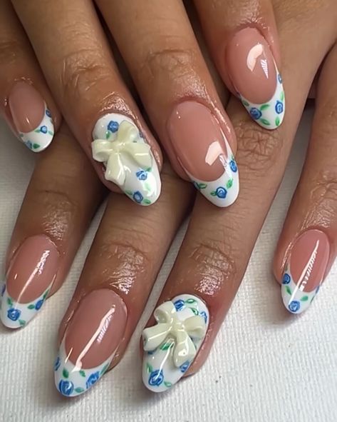 Bluebell Nails, Berry Nails Design, Blueberry Nails, Blueberry Girl, Berry Nails, Water Color Nails, Cute Gel Nails, Girls Nails, Nail Inspiration