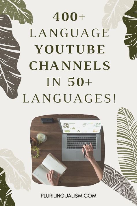 400+ Language Youtube Channels in 50+ Languages to help you learn any language! Best Language Learning Apps, Language Journal, Language Learning Apps, Bahasa China, Learning Languages Tips, Learn Another Language, Learn Portuguese, Korean Language Learning, German Language Learning