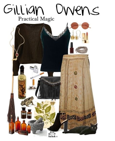 Owens House Practical Magic, Practical Magic Outfits Aunts, Practical Magic Inspired Nails, Practical Magic Photoshoot, Practical Magic Inspired Decor, Practical Magic Outfits Gillian, Practical Magic Style Outfits, Stacey Aesthetic, Practical Magic Inspired Outfits