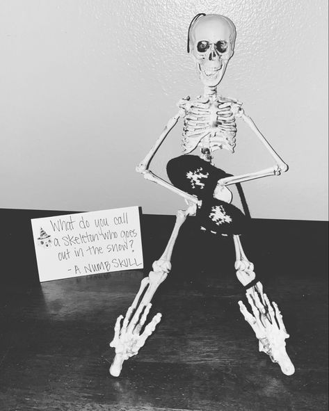 Skeleton Elf On The Shelf, Skeleton On The Shelf, Skeleton In The Closet Ideas, Skeleton On The Shelf Ideas, Skeleton In The Closet, Mr Bones, Bad To The Bone, Halloween Yard, In The Closet