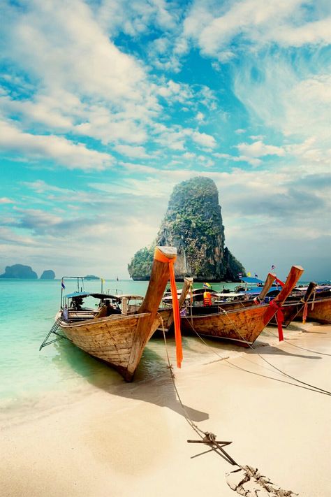 Boats, The Beach, Thailand, Wallpapers, Iphone