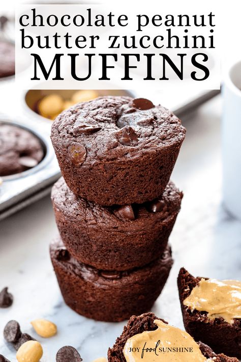 Chocolate Peanut Butter Zucchini Muffins Blender Chocolate Chip Peanut Butter Zucchini Muffins, Chocolate Peanut Butter Zucchini Muffins, Peanut Butter Zucchini Muffins, Butter Zucchini, Chocolate Peanut Butter Muffins, Banana Zucchini Muffins, Delicious Healthy Breakfast Recipes, Butter Muffins, Zucchini Banana