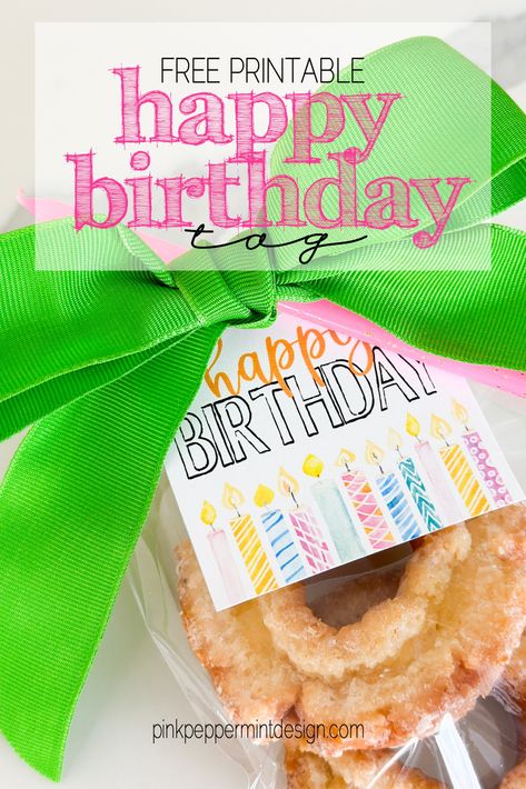 We have been celebrating birthday after birthday around here...including another one this week! I don't know about you but I use printable birthday gift tags all the time. These happy birthday tag printable freebies are such a great thing to have around the house for those last minute gifts. This post contains affiliate links. Click here to Primary Birthday Tags Free Printable, Birthday Treat Tags Free Printables, Happy Birthday Free Printable Tags, Happy Birthday Printable Tag, Food Birthday Gifts, Party Favor Tags Printable Free Birthday, Birthday Tags Free Printable, Free Printable Gift Tags Birthday, Kindergarten Kindness