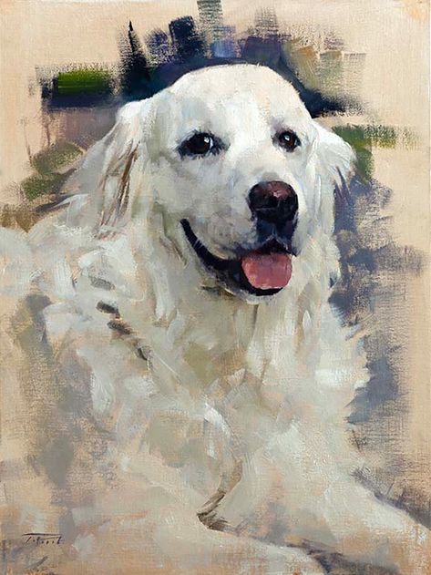 Patrick Saunders Dog Portraits Painting Oil, Painted Dogs, Painting Dogs, Dog Watercolor Painting, Pet Portrait Paintings, Dog Portraits Painting, Dog Portraits Art, Watercolor Dog Portrait, Painted Dog