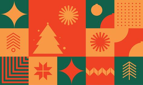 Meery Christmas, Geometric Shapes Wallpaper, Geometric Christmas, Christmas Graphic Design, Geometric Pattern Background, Mosaic Wallpaper, Zucca Halloween, Christmas Graphics, Vector Background Pattern