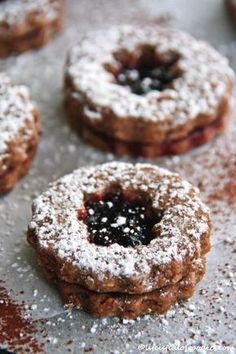 Italian Cookie Recipes, Linzer Cookies, Italian Cookies, Xmas Cookies, Nature Summer, Cookies Recipes Christmas, Food Cakes, Easy Cookies, Puddings