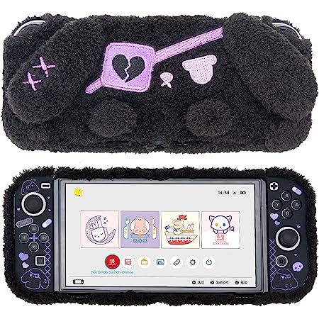 Nintendo Switch Oled, Black Bunny, Nintendo Switch Accessories, Video Games Nintendo, Switch Lite, Game Room Design, Bunny Plush, Cute Cases, Cute Plush