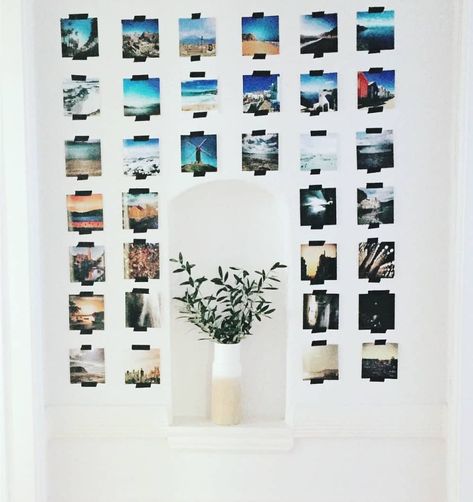 Browse Photos | Apartment Therapy Display Polaroids, Beverly Hills Apartment, Polaroid Display, Scandinavian Exterior Design, Washi Tape Decor, Washi Tape Wall, Grid Wallpaper, Polaroid Wall, Tape Washi