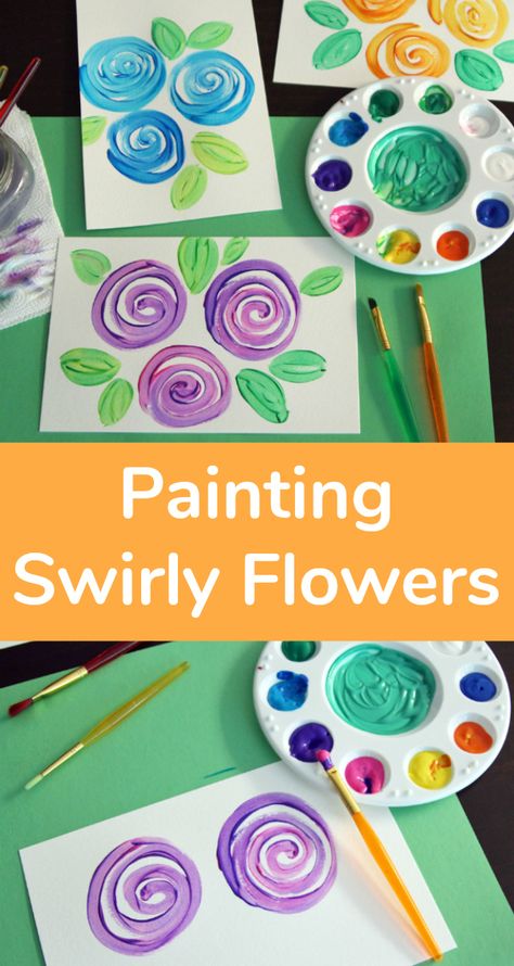 Easy Painting For Kids, Kids Canvas Art, Kids Canvas, Homeschool Art, Spring Art, Camping Art, Preschool Art, Art Classroom, Elementary Art