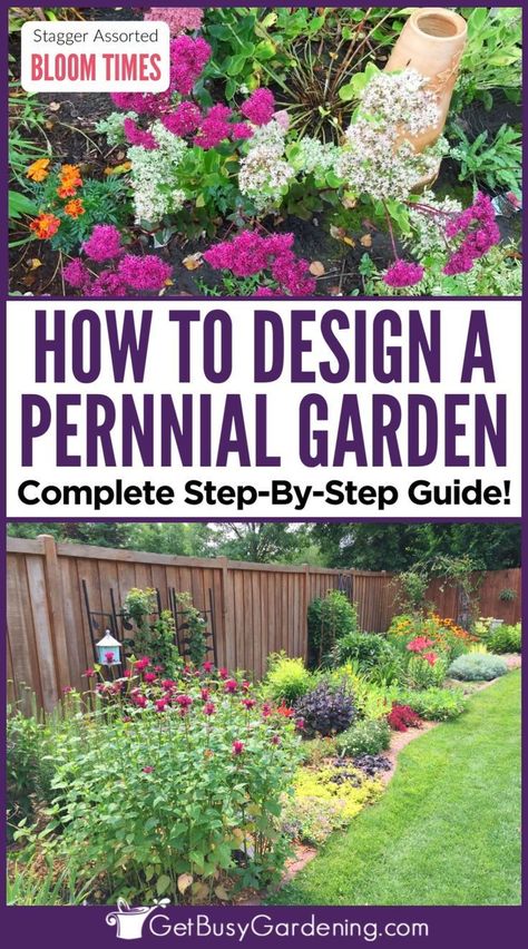 Utilize walls or fences to create vertical gardens with a variety of plants, including herbs, succulents, or flowering vines. Perenial Garden, Flower Garden Ideas Landscaping, Perennial Garden Design, Ideas For Small Apartments, Flower Garden Layouts, Perennial Garden Plans, Small Flower Gardens, Backyard Flowers Garden, Easy Perennials