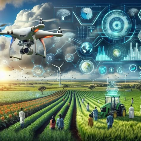 🌾 AI in Agriculture: AI optimizes crop yields, monitors soil health, and predicts weather patterns. What if AI could ensure food security for all? #AIAgriculture #SustainableFarming Global Food Security, Fruit Names, College Ideas, Cool Tech Gadgets, Food Security, Weather Patterns, Sustainable Farming, Soil Health, Global Recipes