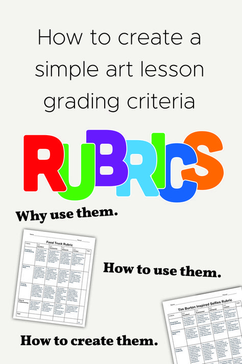 Before I started using art rubrics, I used to feel overwhelmed when it came time to grade students’ artwork. Since then I have created a rubric for every lesson I teach and it brings comfort to both myself and my students. Here is why I think rubrics are important, how to use them and how to create a rubric. Art Rubric, Art Education Resources, Teacher Blogs, Rubrics, Art Teacher, Art Education, Art Room, Being Used, Art Lessons