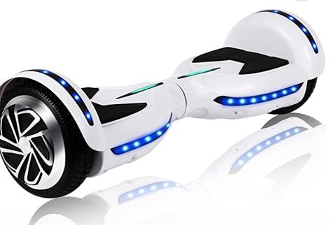 LIEAGLE Hoverboard, 6.5" Self Balancing Scooter Hover Board with Bluetooth Wheels LED Lights for Kids Adults Running Distance, Hover Board, Balancing Scooter, Kids Scooter, 5th Wheels, Retail Packaging, Scooters, Plastic Bag, Bluetooth Speaker