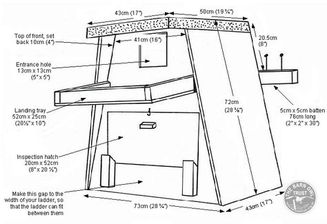 Barn Owl boxes for trees: printable plan Owl Boxes, Owl Nest Box, Owl Nest, Trees Printable, Bird House Plans Free, Homemade Bird Houses, Owl Box, Owl Designs, Bird House Feeder