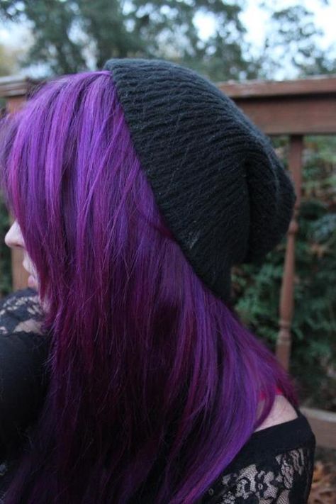 Purple Ombre Hair, Emo Scene Hair, Twisted Hair, Scene Girl, Emo Hair, Hair Color Purple, Scene Hair, Dye My Hair, Rainbow Hair