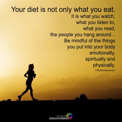 Your Diet Is Not Only What You Eat - https://themindsjournal.com/your-diet-is-not-only-what-you-eat/ Eating Quotes, Diet Quotes, Diet Humor, Diet Motivation Quotes, Makanan Diet, Food Quotes, Diet Motivation, What You Eat, Body Building