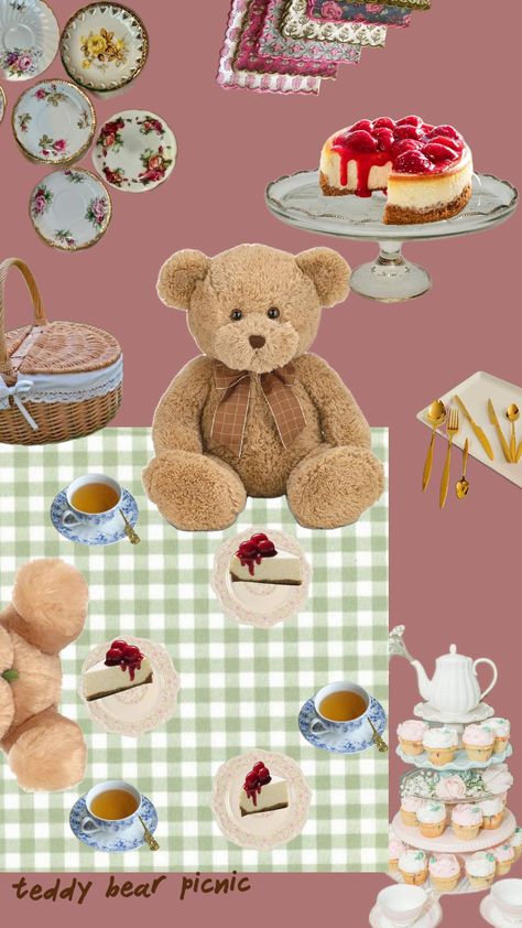 teddy bear picnic Teddy Bears Picnic Party, Teddy Bear Picnic Birthday Party, Picnic Fashion, Teddy Bears Picnic, Picnic Birthday Party, Bear Picnic, Picnic Birthday, Teddy Bear Girl, Teddy Bear Picnic