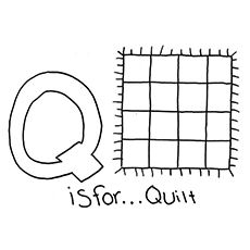 The-Q-For-Quilt Q Is For Queen Craft, Q Preschool Crafts, Q Is For Craft, Letter Q Crafts For Preschoolers, Q Is For Quilt, Letter Q Crafts, Abc Activity, Abc Crafts, Letter Craft