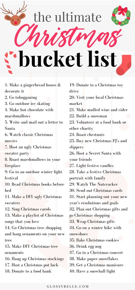 Holiday Activities For Adults, At Home Christmas Activities, Winter Activities Aesthetic, Christmas Activities At Home, Christmas Activities For Adults, Fun Holiday Activities, Activities Board, Christmas Checklist, Christmas Activities For Families