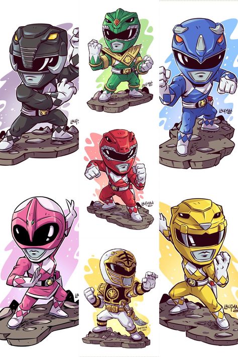 Laufman's Power Rangers Power Rangers Tattoo, Chibi Marvel, Avengers Cartoon, Dope Cartoons, Tattoo Power, Power Rangers Fan Art, Marvel Cartoons, Superhero Poster, Power Rangers Art