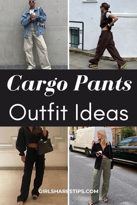 Trendy Cargo Pants Outfit, Cargo Pants Outfit Casual, Aesthetic Cargo Pants Outfit, What To Wear With Cargo Pants, Outfit Army, Cargo Pants Outfit Ideas, Stylish Cargo Pants, Trendy Cargo Pants, Green Cargo Pants Outfit