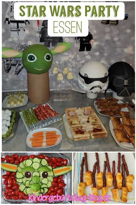 Star Wars Party Essen Star Wars Fruit Tray, Star Wars Dinner Ideas, Star Wars Essen, Star Wars Themed Food, Star Wars Snacks, Veggie Appetizers, Party Essen, Star Wars Baby Shower, Star Wars Food