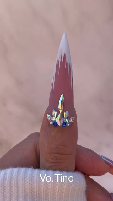 Olaf Christmas Nails, Olaf Nails, Frozen Nails, Stilleto Nails Designs, December Nails, Nails Design With Rhinestones, Nail Art Designs Videos, Acrylic Nails Coffin Pink, Christmas Nails Acrylic