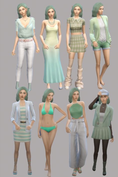 Sims 4 Not So Berry Challenge: Generation Mint Not So Berry Challenge, Not So Berry Challenge Sims 4 Mint Cc, Sims 4 Mint Clothes, Sims Not So Berry, Mint Generation Sims 4, Sims 4 Not So Berry, Sims 4 Cc Mint, Sims 4 Not So Berry Mint, Not So Berry Challenge Sims 4 Mint