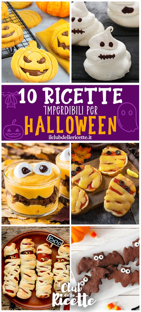 In questa raccolta troverete tante Ricette di Halloween facili e veloci, ma anche alcune ricette decisamente scenografiche! E ovviamente non ci siamo dimenticati delle Ricette di Halloween per bambini! Dai primi piatti ai secondi, passando per gli antipasti, le torte salate e i dolci, ecco le ricette per grandi e piccini più mostruose per il Menu di Halloween. Aperitivo Halloween, Halloween Cibo, Cibo Halloween, Menu Halloween, Dessert Halloween, Halloween Menu, Halloween Desserts, Halloween Night, Sunday Morning