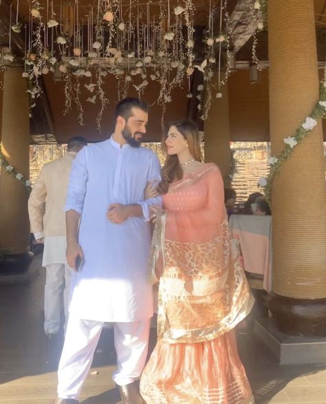 Naimal Khawar Dresses, Fiza Khawar, Nimal Khawar, Hamza Ali Abbasi, Naimal Khawar, Nikkah Ceremony, Nikah Dress, Pakistani Formal Dresses, Desi Wedding Dresses