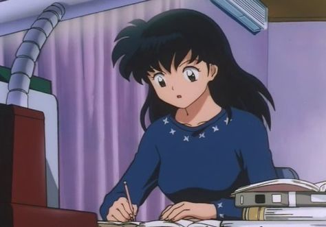 Anime Study Aesthetic, Lofi Playlist, Anime Study, 90 Anime, Kagome Higurashi, Anime Quotes Inspirational, Study Aesthetic, Old Anime, Cartoon Quotes