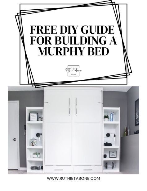 Murphy Bed Hardware, Build A Murphy Bed, Types Of Plywood, Bed Hardware, Queen Murphy Bed, Murphy Bed Plans, Queen Mattress Size, Mattress Frame, Creative Storage