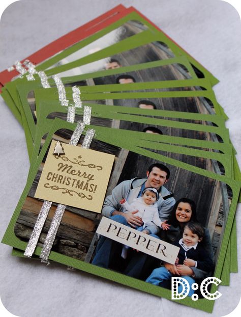 Homemade Photo Christmas Cards - probably cheaper than using printed ones and definitely more meaningful <3 Diy Christmas Photo, Family Christmas Card, Christmas Card Pictures, Digital Christmas Cards, Photo Christmas Cards, Handmade Christmas Cards, Homemade Christmas Cards, Photo Christmas, Diy Christmas Cards