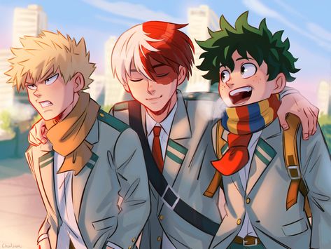 Kacchan X Deku, Deku Bakugou Todoroki, Trio Edit, Mha Shifting, Bakugo Todoroki, Bakugou Todoroki, Mha Boys, Mha Fanart, Arte Nerd