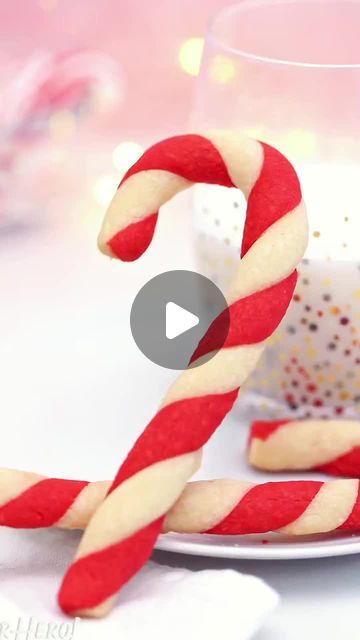 Elizabeth (SugarHero.com) • Dessert Recipes 🧁🍩🍰🍪 on Instagram: "Candy Cane Cookies - a TWIST on the usual sugar cookie recipe! (😜) Comment “candy cane” and I’ll DM you a link to the recipe! ❤️🤍 These are tender sugar cookies with a touch of peppermint flavor, shaped to look just like candy canes. Perfect for holiday parties or as a treat for Santa! ✨ WHAT YOU’LL NEED: • 8 oz unsalted butter, (1 cup), room temperature • 4 oz cream cheese, (1/2 cup), room temperature • 10 oz granulated sugar, (1.33 cups) • 1 large egg yolk • 2 tsp peppermint extract • 1/2 tsp salt • 16 oz all-purpose flour, (3.5 cups) • red gel food coloring Get the instructions on SugarHero.com - search "candy cane cookies" or go here 👉 https://www.sugarhero.com/candy-cane-cookies/" Butter Cookies Shapes, Candy Cane Sugar Cookies, Candy Cane Cookie Recipe, Candy Cane Cookie, Peppermint Extract, Candy Cane Cookies, Sugar Cookie Recipe, Flavored Sugar, Gel Food Coloring