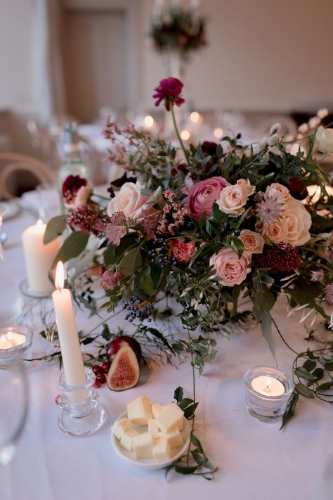 Blush and Burgundy Wedding Flower Arrangments Centrepieces Pink Centrepiece, Dark Grey Bridesmaid Dresses, Pink And Burgundy Wedding, Bridesmaid Dresses Pink, Burgundy Wedding Flowers, Burgundy And Blush Wedding, Blush Wedding Flowers, Grey Bridesmaids, Grey Bridesmaid Dresses