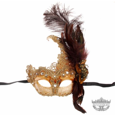 Feather Masquerade Mask, Ivory Bronze Masquerade Mask Made of Resin,... ($25) ❤ liked on Polyvore featuring home, home decor, bronze home decor and masquerade masks Bronze Home Decor, Resin Paper, Macrame Lace, Gold Mask, Lace Mask, Carnival Masks, Masks Masquerade, Masquerade Mask, Classic Elegant