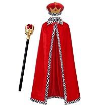 King Cape, Medieval Prince, Prince Charming Costume, Prom King And Queen, Halloween Capes, Purple Cape, King Hat, Colorful House, King Costume