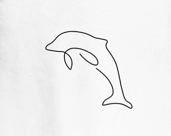 Small Dolphin Tattoo Ideas, Fine Line Tattoo Dolphin, Tiny Dolphin Tattoo Simple, Dainty Dolphin Tattoo, Dolphin And Turtle Tattoo, Fine Line Dolphin Tattoo, Simple Dolphin Tattoo, Minimalist Dolphin Tattoo, Tattoo Dolphin