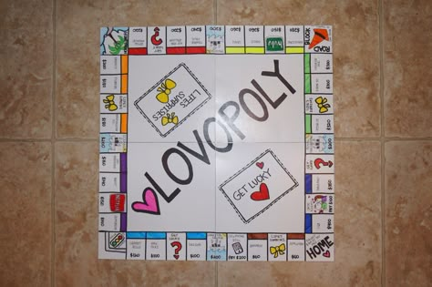 liifewithanna: LOVOPOLY Diy Valentines Gifts For Him, Bday Gifts For Him, Surprise Gifts For Him, Valentines Gift For Boyfriend, Thoughtful Gifts For Him, Romantic Gifts For Him, Monopoly Board, Valentine Gifts For Girlfriend, Diy Gifts For Him