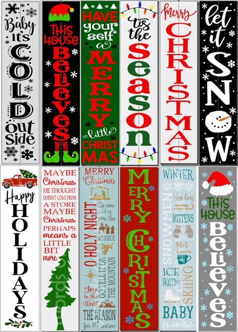 Christmas Crafts Wood Signs, Cricut Welcome Sign Front Porches Christmas, Wooden Halloween Decorations Outdoor, Diy Welcome Sign Wood Christmas, Diy Wooden Signs Christmas, Wood Holiday Signs, Front Porch Signs Wooden Diy Christmas, Christmas Porch Boards Signs, Christmas Boards Signs Front Porches