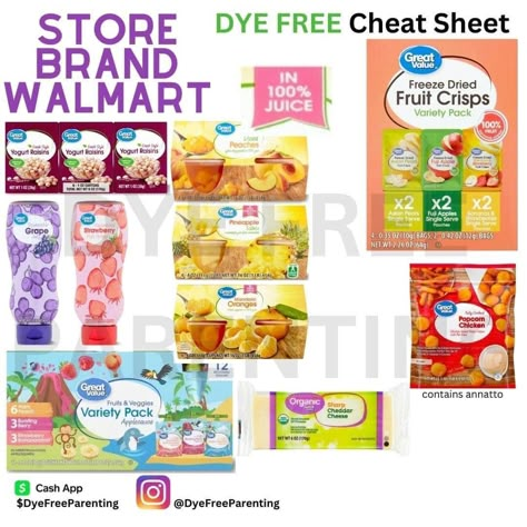 Dye Free Walmart, Red 40 Free Snacks, Dye Free Snacks Walmart, Dye Free Foods For Kids, Red Dye Free Foods, Crunchy Recipes, Dye Free Snacks, Red Dye 40, Dye Free Foods