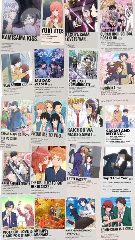 must watch shoujo anime Anime Checklist, Shoujo Anime, Anime To Watch, Anime English, Blue Springs Ride, Secret Websites, Romance Anime, Best Romance Anime, Anime Suggestions