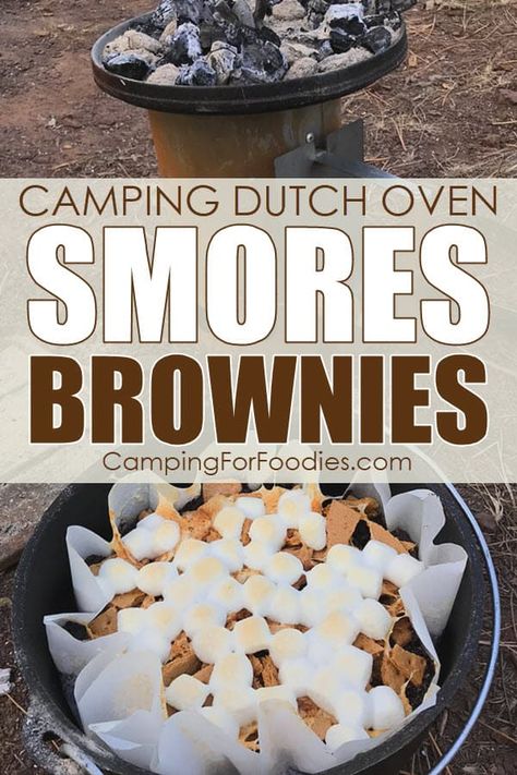 Dutch Oven Cheesecake, Dutch Oven Desserts In Oven, Dutch Oven Brownies, Easy Dutch Oven Dessert Recipes, Dutch Oven Dinners For Camping, Dutch Oven Recipes Over Campfire, Easy Dutch Oven Desserts, Dutch Oven Smores, Dutch Oven Smores Dessert