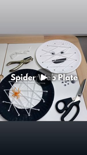 1.6K views · 3.7K reactions | SPIDER WEB PLATE 🕷️🍽️🕸️

This activity is so simple but great for kids’ development! 

Kiddos are working on fine motor skills, problem solving, and concentration with this fun craft—just to name a few! 🙌🎉✨

The best part?! You probably already have most of these materials in your home! 

Want more easy and fun activity ideas like this? Follow @wingitwithwhit for more! 🫶

You can also make a mummy plate with the same materials too! (See cover!)

Halloween craft, Halloween art and craft, Halloween activity, Halloween fun, plate crafts, spider web craft, toddler art, prek art activity, preschool activity, at home learning, learning through play | Whitney Berg | Activities for Kids 💕 Art Activity Preschool, Spiders For Kids, Spiders Preschool, Prek Art, Spider Web Craft, Craft Toddler, Spider Activities, October Classroom, Prek Crafts