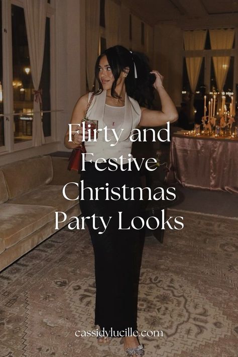 Need inspiration for flirty and festive Christmas party looks? From classic styles to bold and modern outfits, these holiday party outfit ideas will dazzle at any holiday event. Perfect for making a statement, these Christmas party looks will ensure you’re the most stylish guest. Check out all our favorite holiday theme party outfit ideas for a show-stopping look! Collage Party Outfit, Theme Party Outfit Ideas, Party Outfits College, Christmas Party Looks, Holiday Theme Party, Holiday Party Outfit Ideas, Collage Party, Holiday Party Outfit Christmas, Holiday Party Outfits